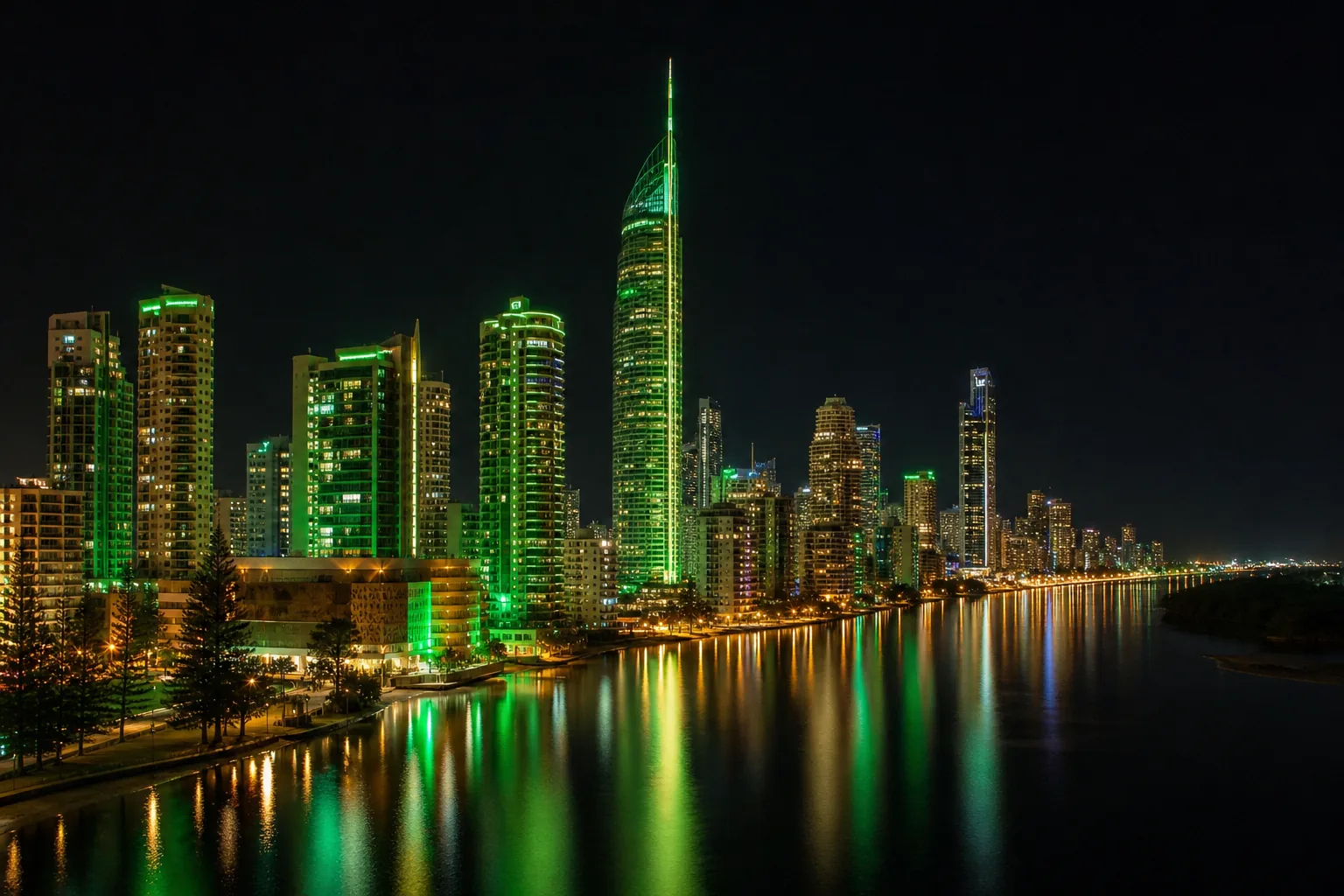 Editorial city guide graphic for Intensity Casino readers in Gold Coast, QLD